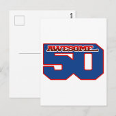 erstaunlich 50 postkarte (Vorne/Hinten)