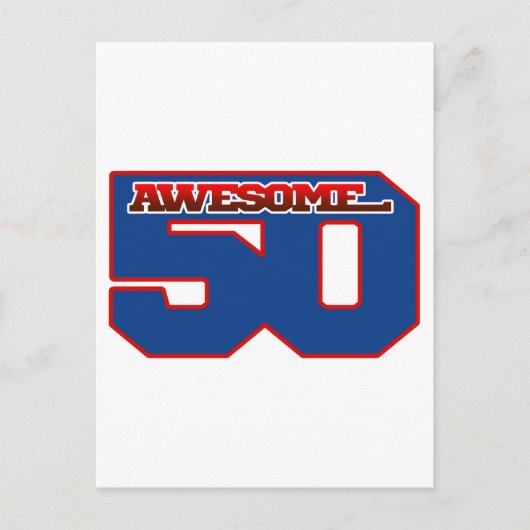 erstaunlich 50 postkarte (Vorderseite)