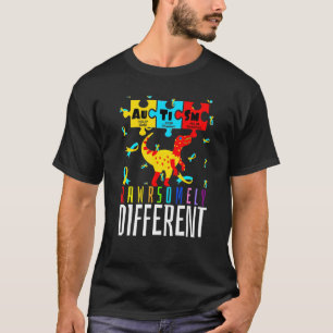 Erstaunlich Andersartiger Dinosaurier Dino Autismu T-Shirt