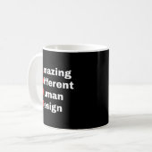 Erstaunlich Andersartiges Menschliches Design - AD Kaffeetasse (Vorderseite Links)