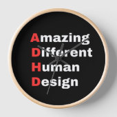 Erstaunlich Andersartiges Menschliches Design - AD Uhr (Vorderseite)