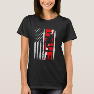 Erstaunlich Cool Retro USA-Flagge SCUBA-Tauchen Pa T-Shirt