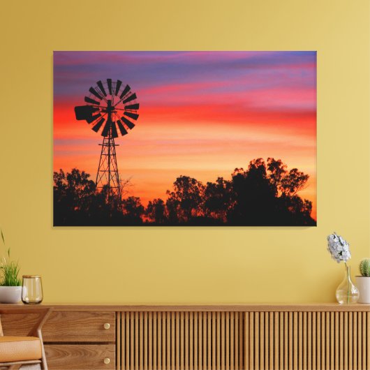 Erstaunlich farbenfrohe Morgenröte Leinwanddruck (Insitu (Wohnzimmer))