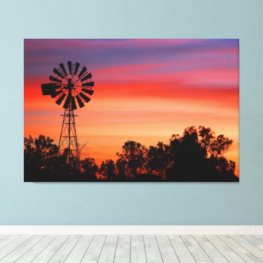 Erstaunlich farbenfrohe Morgenröte Leinwanddruck (Insitu (Holzboden))