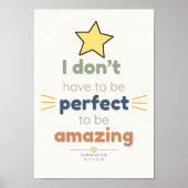 Erstaunlich | Kinder-Affirmationsposter Poster (Vorne)
