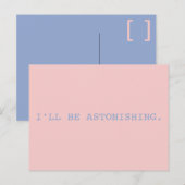 Erstaunlich // Kleine Frauen Postkarte (Vorne/Hinten)