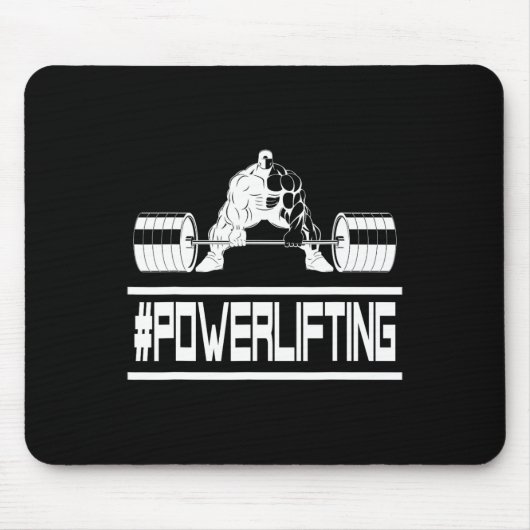 Erstaunlich #powerlifting Für Fitnessstudio-Ratten Mousepad (Vorne)