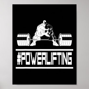 Erstaunlich #powerlifting Für Fitnessstudio-Ratten Poster