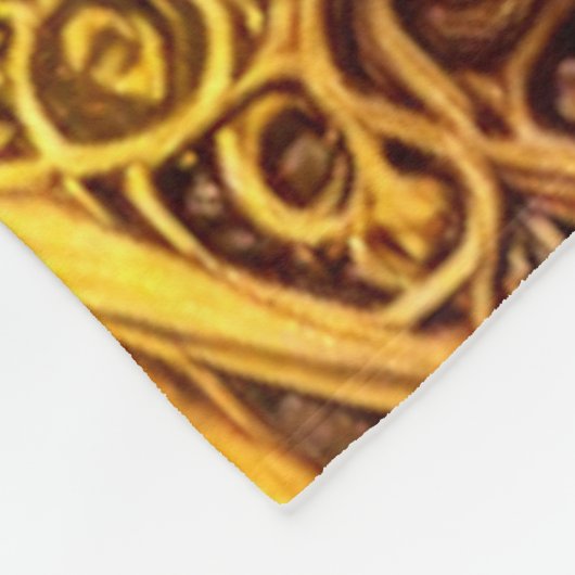 Erstaunlich schöne Goldene Löwe Fleecedecke (Ecke)