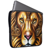 Erstaunlich schöne Goldene Löwe Laptopschutzhülle (Vorne Rechts)