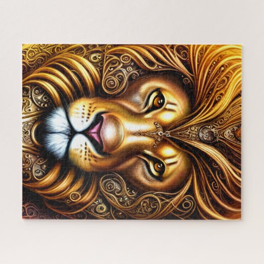 Erstaunlich schöne Goldene Löwe Puzzle (Horizontal)