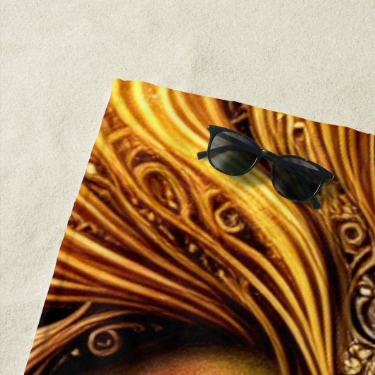 Erstaunlich schöne Goldene Löwe Strandtuch (Beispiel)