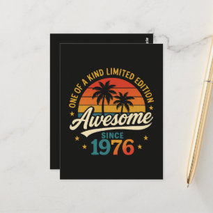 Erstaunlich seit 1976 einzigartig postkarte