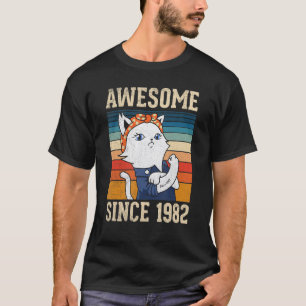Erstaunlich seit 1982 Vintage Frauen Geburtstag 41 T-Shirt