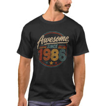 Erstaunlich seit 1986 Retro Vintage Geburtstag