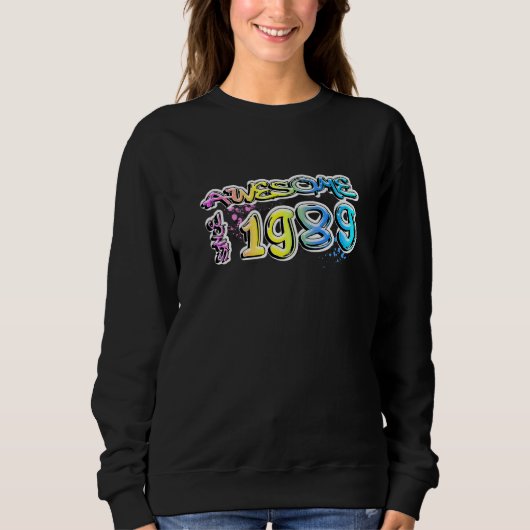 Erstaunlich seit 1989 Graffiti-Motiv Sweatshirt (Vorderseite)