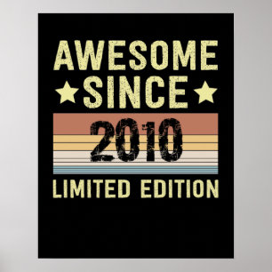 Erstaunlich seit 2010 Geburtstag Poster