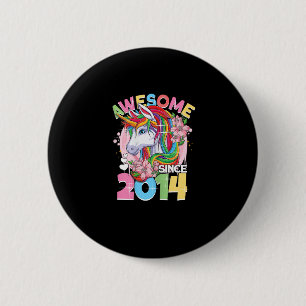 Erstaunlich seit 2014 8. Geburtstags Mädchen 8 Jah Button