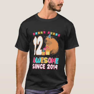 Erstaunlich seit 2014 Capybara-Liebhaber 12 Jahre  T-Shirt