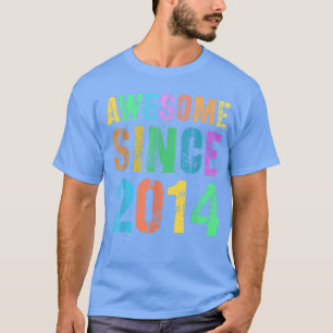 Erstaunlich seit 2014 Vintage 8. Geburtstag Junge T-Shirt