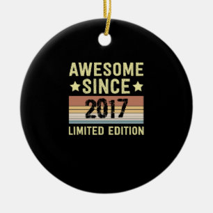 Erstaunlich seit 2017 Geburtstag Keramik Ornament