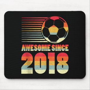Erstaunlich seit 2018 Fußball 8. Geburtstag Tank T Mousepad