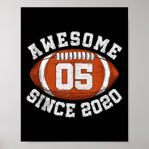 Erstaunlich Seit 2020 Fußball Geburtstagsgeschenk Poster