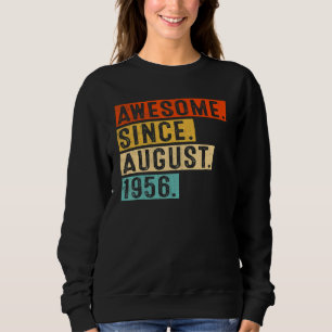 Erstaunlich seit August 1956 Vintage 66. Geburtsta Sweatshirt