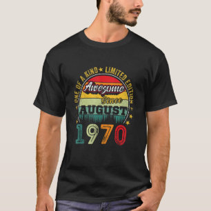 Erstaunlich seit August 1970 52 Jahre alt 52. Gebu T-Shirt