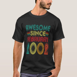 Erstaunlich seit Februar 2002Jahre 24. Geburtstag T-Shirt