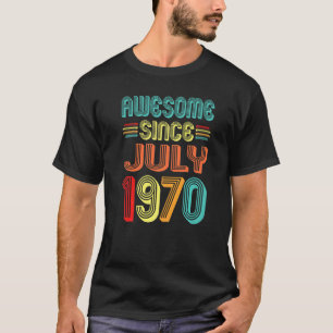 Erstaunlich seit Juli 1970 Vintage 52 Jahre alt 52 T-Shirt