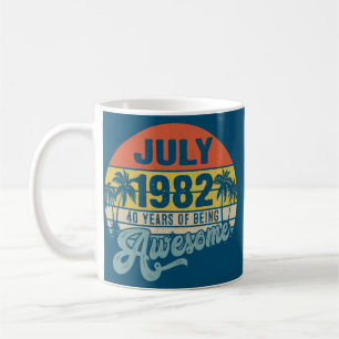 Erstaunlich seit Juli 1982 40 Jahre alt 40. Kaffeetasse