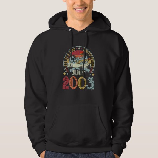 Erstaunlich seit Juli 2003 Einzigartig 1 Hoodie (Vorderseite)