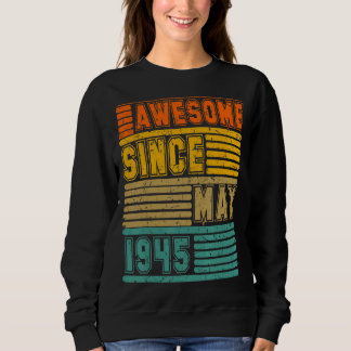Erstaunlich seit Mai 1945 Vintage 77th Männer und Sweatshirt