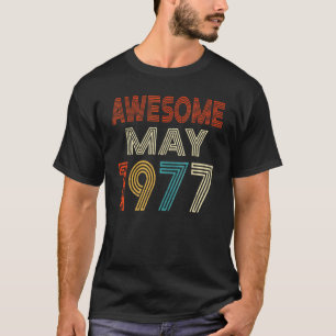 Erstaunlich seit Mai 1977 Vintage 45. Geburtstag T-Shirt