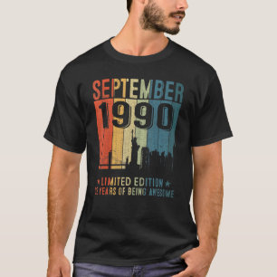 Erstaunlich seit September 1990 32. Geburtstag Vin T-Shirt
