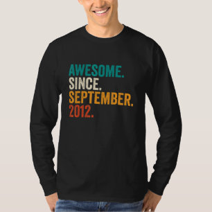 Erstaunlich seit September 2012 10. Geburtstag  10 T-Shirt