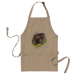 Erstaunlich süßes australisches Tier Wombat vintag Schürze