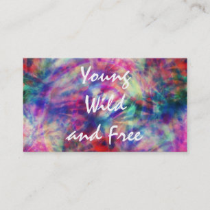 Erstaunlich trendy tribal Tie-Dye jung wild und fr Visitenkarte