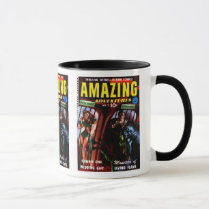 Erstaunliche Abenteuer #2 Retro-Sci-Fi-Comic Tasse