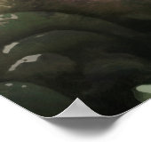 Erstaunliche Abstrakte Kunst einer Passion-Blume Poster (Ecke)