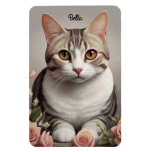 Erstaunliche amerikanische Kurzhaarkatze mit zarte Magnet