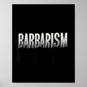 Erstaunliche Barbarismus-Erklärung Suchen Sie nach Poster