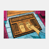 Erstaunliche Barcode Design Funny Barcode Feet Fußmatte (Vorderseite)