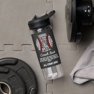 Erstaunliche Baseball-Trainer-Typografie-Mannschaf Trinkflasche