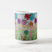 Erstaunliche Blume und Gefühle Kaffeetasse (Mittel)
