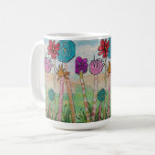 Erstaunliche Blume und Gefühle Kaffeetasse (Vorderseite Links)