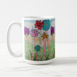 Erstaunliche Blume und Gefühle Kaffeetasse