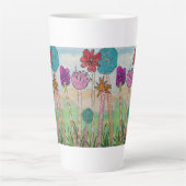 Erstaunliche Blume und Gefühle Milchtasse (Vorderseite)