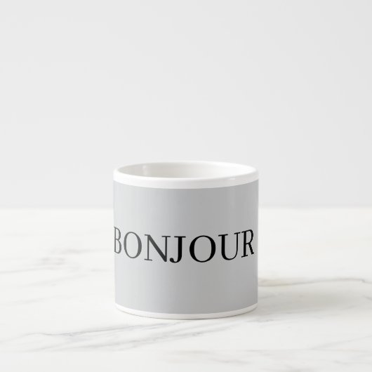 ERSTAUNLICHE BONJOUR Tasse (Vorderseite)